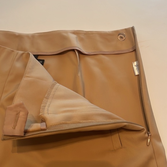 NWOT DS by Debbie Shuchat Women's Tan Mid Rise Cropped Casual Pants Size 10 - Picture 7 of 11
